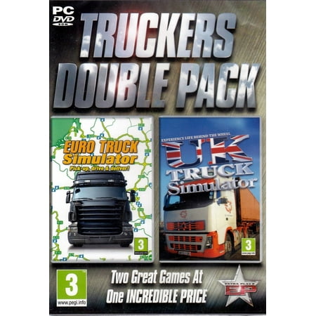 Set of 2 Trucking Sims - Euro Truck Simulator PLUS UK Truck Simulator PC (Best Truck Simulator Pc)