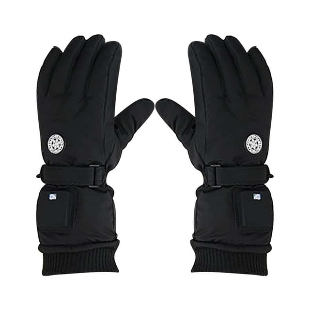 Vwrxbz USB Heating Gloves with Intelligent Digital Display Three Temperature Control for Skiing Outdoor