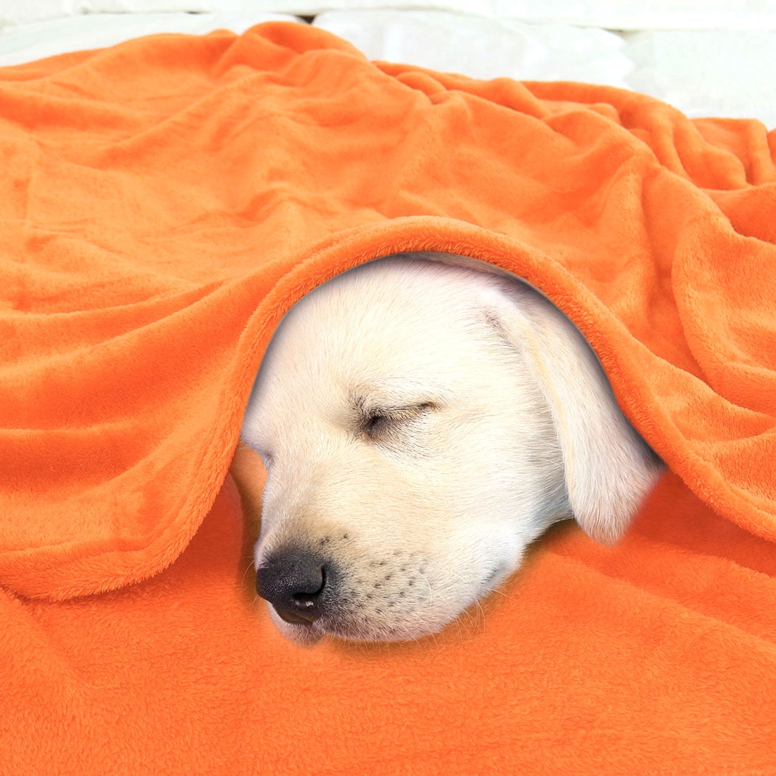 Unique Bargains Fuzzy Plush Flannel Fleece Throw Blanket Coral 78" x 90"