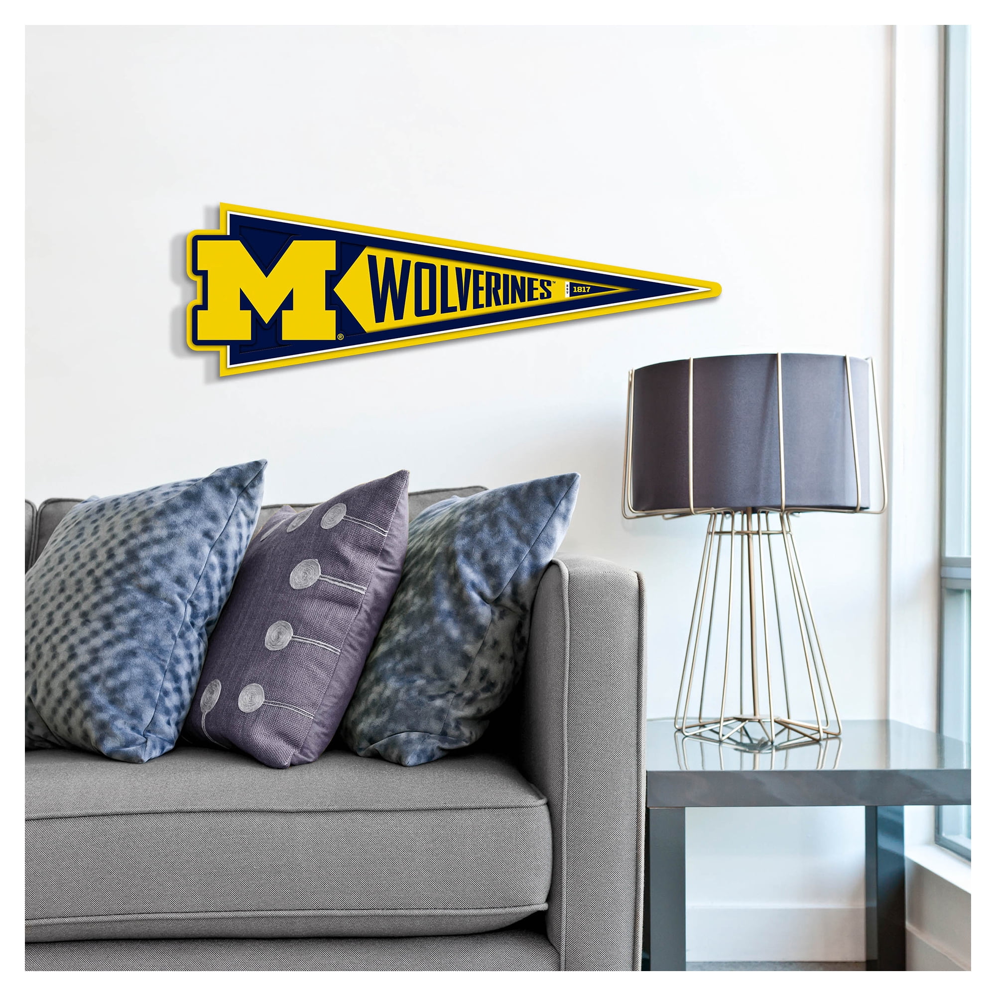IDNA Michigan Wolverines 23" 3D Pennant Wall Art
