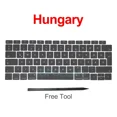 thumbnail image 1 of New A1932 Key Keycaps Keys Cap butterfly Keyboards Repair For Macbook Air Retina 13inch 2018 2019 Year Hungary, 1 of 6