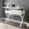 thumbnail image 3 of Linon Bureau en Bois Peggy avec Plateau Relevable Blanc, 3 of 13