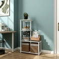 thumbnail image 5 of Quincy 44.1 in. Tall Wood 4-Shelf Modular Shelving Unit With Support Rods, 5 of 15