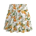 thumbnail image 2 of HELLHERO Built-in Shorts Tennis Skirt for Golf Vacation, Orange Blossom Polyester Spandex 2 Side Pockets Athletic Skort Stretchy, 2 of 9