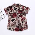 thumbnail image 1 of Camisas casuales con estampado floral para niños bebés Top de moda de ocio para niños (rojo 3-4T) Ndcxsfigh Para estrenar, 1 of 9