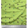thumbnail image 1 of Soimoi Green Modal Satin Fabric Butidar Jamdani Print Fabric by the Yard 42 Inch Wide, 1 of 1