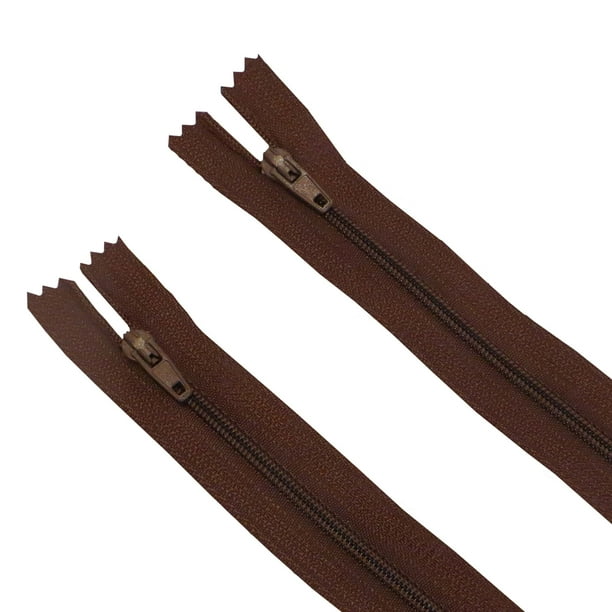 Buscando Roam Cremalleras Estándar Bobina De Nailon 2 Piezas (Marrón 8"" Pulgadas)