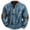 Sky Blue, variant on QHFBli Men's Vintage Crewneck Sweatshirt 2024 Autumn Winter Men Fashion Casual 3D Digital Print Knitted Sweater Fabric Half Zip Round Neck Sky Blue L
