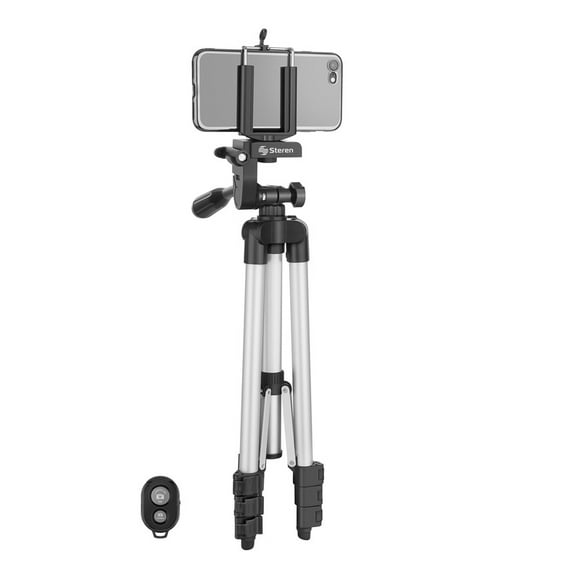Tripié para celular o cámara digital Steren MOV-049 de aluminio