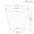 thumbnail image 4 of Sunnydaze Indoor/Outdoor Organizational and Decorative Galvanized Steel Bucket or Planter with Imprinted Hexagon Pattern - Yellow - 4pk, 4 of 8