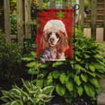 thumbnail image 2 of Red Miniature Poodle Red Snowflakes Holiday Garden Flag, 2 of 2