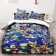 thumbnail image 4 of Funda nórdica 3D Exquisito fondo de pantalla de Sonic Anime Impresión digital Edredón Juego de cama Decoración de dormitorio Regalo para jóvenes Niños Niñas Niños, 4 of 5