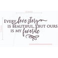 thumbnail image 2 of Every Love Story Is Beautiful Bedroom Wall Words Vinyl Decals Sticker Quotes 23x11-Inch Eggplant, 2 of 5