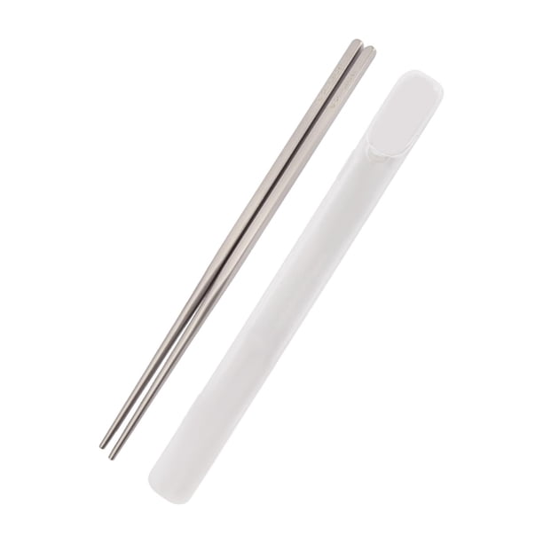Palillos de titanio Palillos de metal reutilizables Utensilios Chop Sticks Mango cuadrado para cocina Cocinar Comidas Fideos de frijol Comida Viajes C