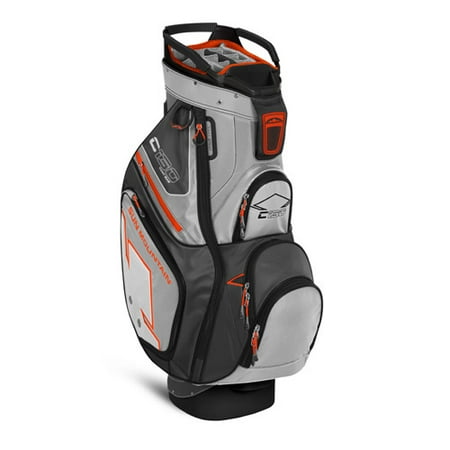 sun mountain 2016 c 130 cart bag titanium gun orange no logo