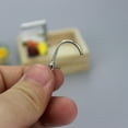 thumbnail image 5 of SPRING PARK 1/12 Realistic Alloy Faucet Sink Model Miniature Doll House Kitchen Accessory, 5 of 7
