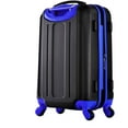 thumbnail image 5 of Olympia U.S.A. Apache 3-Piece Expandable Hardcase Luggage Set with Spinner Wheels, Black/Blue, 5 of 9