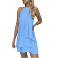thumbnail image 1 of Birdeem Robe Aguichant Mode Sans Manches Col Rond Ample Irrégulière pour Femmes, 1 of 10