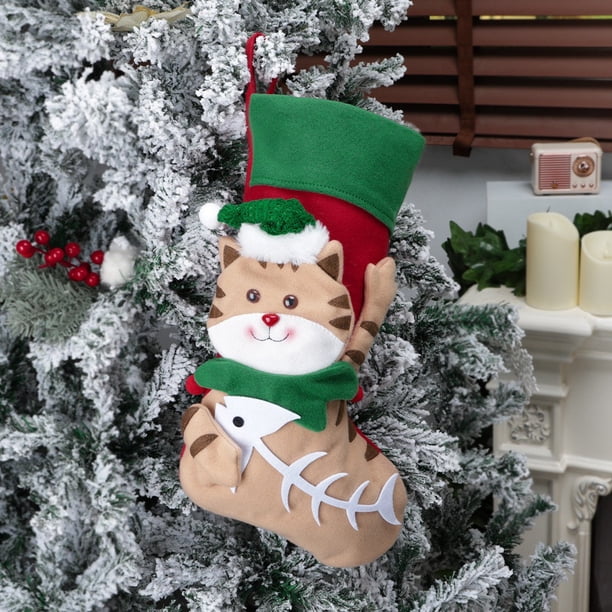 Decoraciones de Navidad para el Hogar Decoraciones de Navidad Y Calcetines para Perros, Bolsas de Dulces de Navidad, Colgantes de Decoración Del Hogar