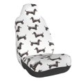 thumbnail image 1 of Wukai Dachshund Dog Puppy Full Set Car Seat Covers with Soft Padding Universal Auto Front Seats Protector and Cushion Mat, 1 of 5