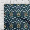 thumbnail image 1 of oneOone Viscose Jersey Fabric Paisley & Chevron Ikat Decor Fabric Printed BTY 60 Inch Wide, 1 of 5
