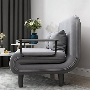 3 in 1 Folding Sleeper Chair Bed, Convertible Chair Bed Sofa Bed with Adjustable Backrest, Accent Chair for Apartment Bedroom Office