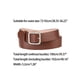 thumbnail image 3 of Cinturón de hebilla para mujeres, cinturón ancho suave y casual para vestidos, jeans y pantalones de 102 cm/40.16" color marrón, hebilla plateada, 3 of 4