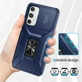 thumbnail image 6 of For Samsung Galaxy A16 Slim Fit Shockproof Hybrid with Slide Camera Cover & Rotated Ring Kickstand, [Military-Grade] Phone Case For Samsung Galaxy A16 6.7",Blue,For Galaxy A16, 6 of 8