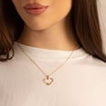 thumbnail image 3 of Solid Gold Heart Nail Pendant Necklace (10K Yellow Gold, Pendant with 22" chain), 3 of 4