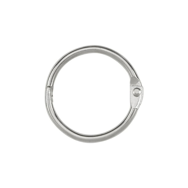 ACCO Loose Leaf Binder Rings, 1" Capacity, Silver, 100 Count, Steel