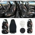 thumbnail image 2 of Jeiento Horse 12 Pack Car Accessories with Front Seat Cover Steering Wheel Cover Seatbelt Cover Armrest Mat Trash Can Mount Pocket Cup Holder Rearview Mirror Cover Keychain Car Decor America Flag, 2 of 7