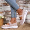 thumbnail image 3 of Womens Slip on Shoes Casual Breathable Loafers with Arch Support Soft Sole Non Slip Casual Daily Breathable Sneakers Pink Size 9, 3 of 6