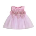 thumbnail image 1 of Robe de Princesse Sans Manches en Dentelle Perlée pour Bébé Fille, 1 of 9