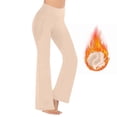 thumbnail image 6 of Turilly Women's Cozy Fleece Lined Flare Leggings High Waisted Thermal Yoga Pants for Winter Wear, 6 of 8
