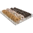 thumbnail image 3 of HUBERT Pastry Basket Rectangular Tapered Silver Steel - 24"L x 18"W x 2 1/4"H, 3 of 6