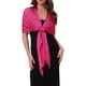thumbnail image 1 of Chales y envolturas para mujeres Inspire Chic para vestidos de noche, brillante, chispeante y elegante con hebilla 74.8x17.7" (LxA) Rosa Fucsia (Rosa Fucsia), 1 of 6