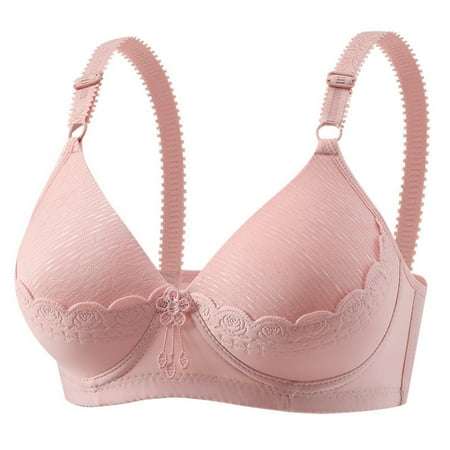 Mrasaso New Arrivals! Built in Bra Tank Tops for Women Women Nylon Bra Women s Comfortable Hollow-Out Perspective Bra Wireless No Rims for Daily Comfort(1pc Top) Pink|36