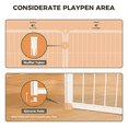 thumbnail image 5 of FXW Homeplus Indoor Dog Playpen - Stress-Free and Safe Play, 40 Inch 12 Panels for Puppy and Small Dogs, White│Patented, 5 of 7