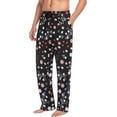 thumbnail image 5 of Floral Wildflowers Ghost Pajama Pants, Men's Lounge Pants Light with Drawstring and Pockets, Christmas New Year Birthday Father's Day Gifts, Medium, 5 of 7