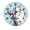 FFclock021, variant on ZXCXRQFa Dog Paw Print Love Cute Silent Non Ticking Battery Operated Clock Vintage Round Clocks or Garage Basement Restaurant Workshop Wall Art 10inch