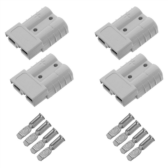 4 Pieces of Quick Connect Plug 175A 600V Battery Quick Connector Power Plug Winch Connection Grey for Maximum 1AWG Wire