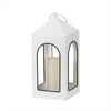 Better Homes & Gardens White Classic Metal Outdoor Hanging Batteries Operated LED Candle Lantern, 14"