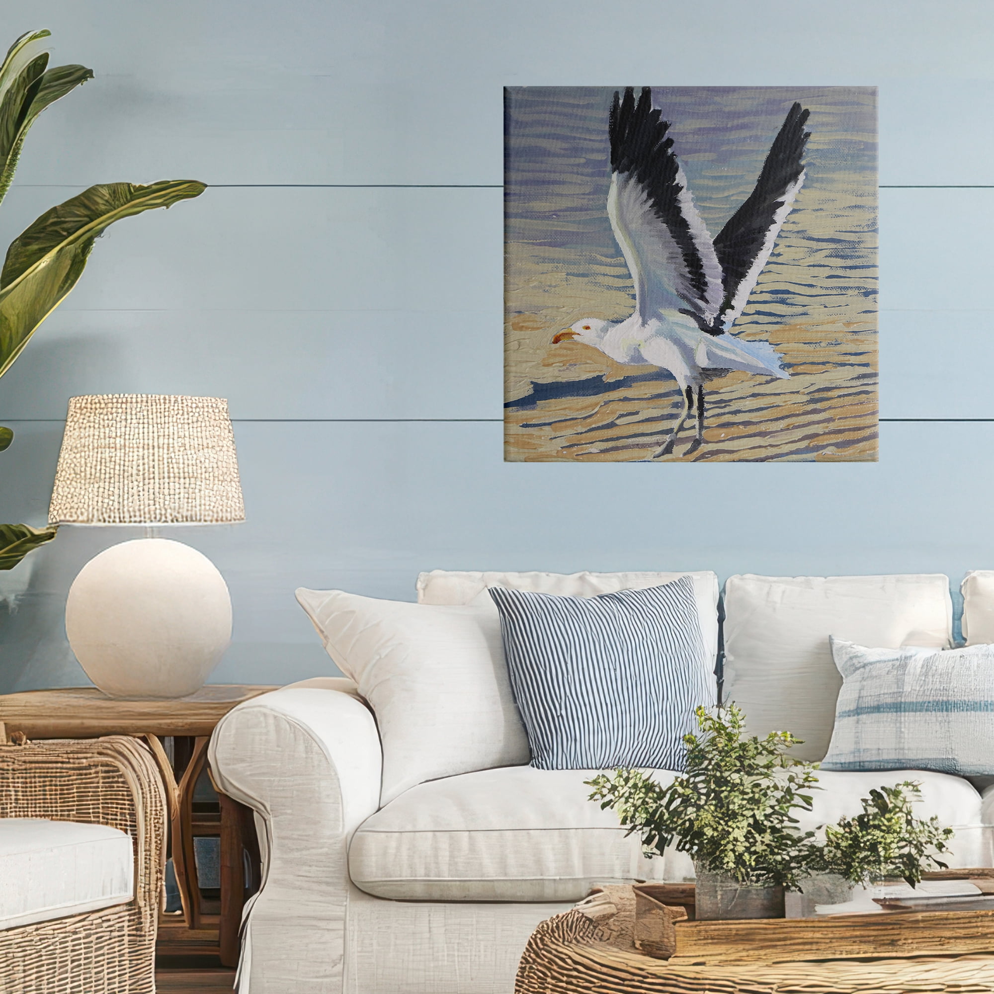 Stupell Industries Seagull Taking Flight Canvas Wall Art, design by Violeta Vollmer