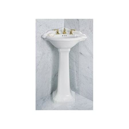 St Thomas Creations Barrymore Corner Pedestal Bathroom Sink