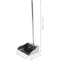 thumbnail image 2 of GLEAVI Stainless Steel Dustpan with Ergonomic Handle Large Capacity Garbage Shovel for Home Cleaning No-Bending Design for Effortless Use Refuse Container for Kitchen and Bar, 2 of 8