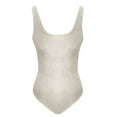 thumbnail image 3 of WMTBSRSW Womens Ribbed Body Suits Jumpsuit Square Neck Sleeveless Tank Top Bodysuits Solid Thong Bodysuit Shapewear Leotard, 3 of 4
