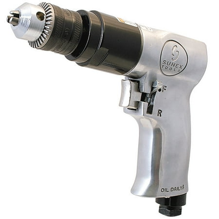 Sunex SX223 3/8 in. Reversible Air Drill with Geared
