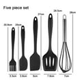 thumbnail image 2 of Juego de espátula de silicona de 5 uds, utensilios de cocina de silicona antiadherentes resistentes al calor, juego de utensilios de cocina duraderos, 2 of 5