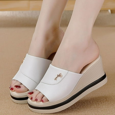 

LEEy-World Sandals Women Women s Espadrille Platform Sandals Open Toe Ankle Strap Casual Summer Sandals