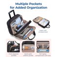 thumbnail image 3 of Bolsa con ruedas BAGSMART para portátil de 15,6 pulgadas, 40 L, negra, 3 of 7